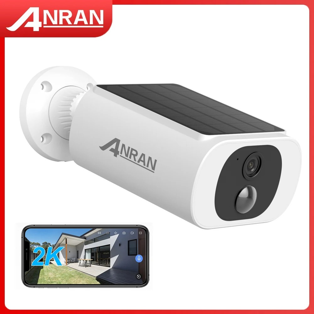 ANRAN Outdoor Solar Security Camera with Battery 3MP 2.4G WIFI Camera Battery Cloud Storage Color Night Vision - Image 5